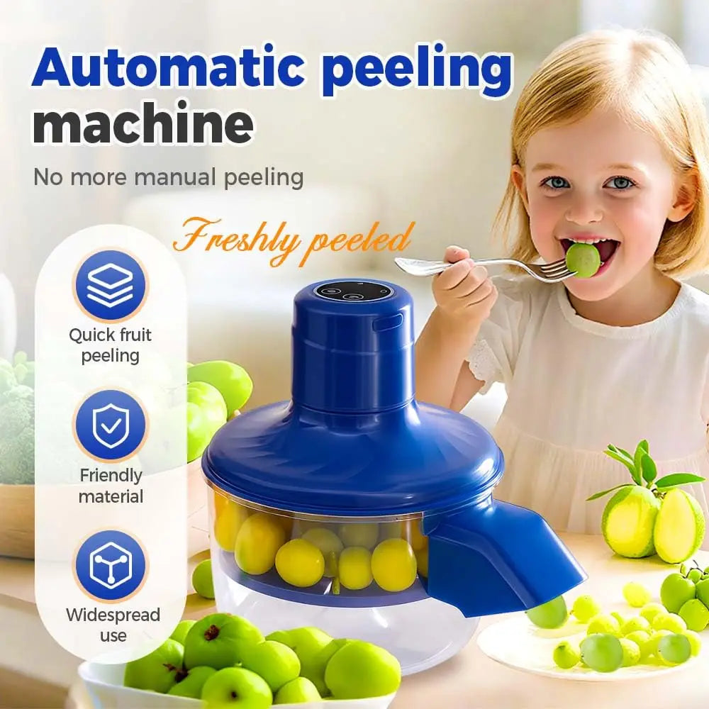 Electric Fruit Peeler Rechargeable Peeling Machine Portable Grape/tomato/Garlic Peeler Fruit Peeling Knife Tools